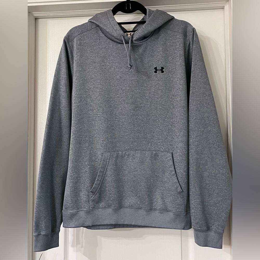 Under Armour Adult XL Heather Gray Pullover Hoodie Sweatshirt